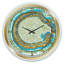 Horloge murale moderne Volcanoa Blue and Gold Agate-49188461