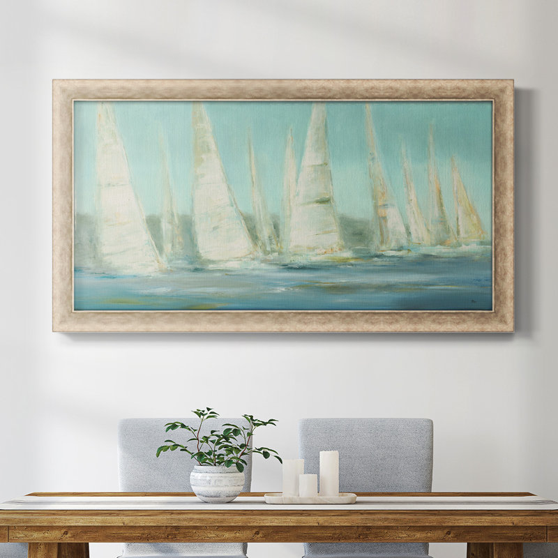 Summer Sails - Reproduction de photo sur toile simple, H 21 po x l 37 po x P 2,5 po