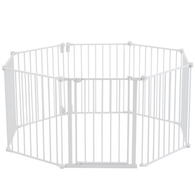 Metal Free Standing Pet Gate With Door