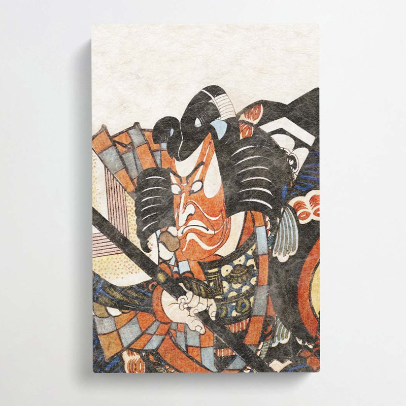 Danjuro Ichikawa II by Henry Alken - Wrapped Canvas Painting, 60cm H x 40cm W x 3cm D