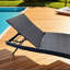 Ensemble de 1 chaise pliante pour patio