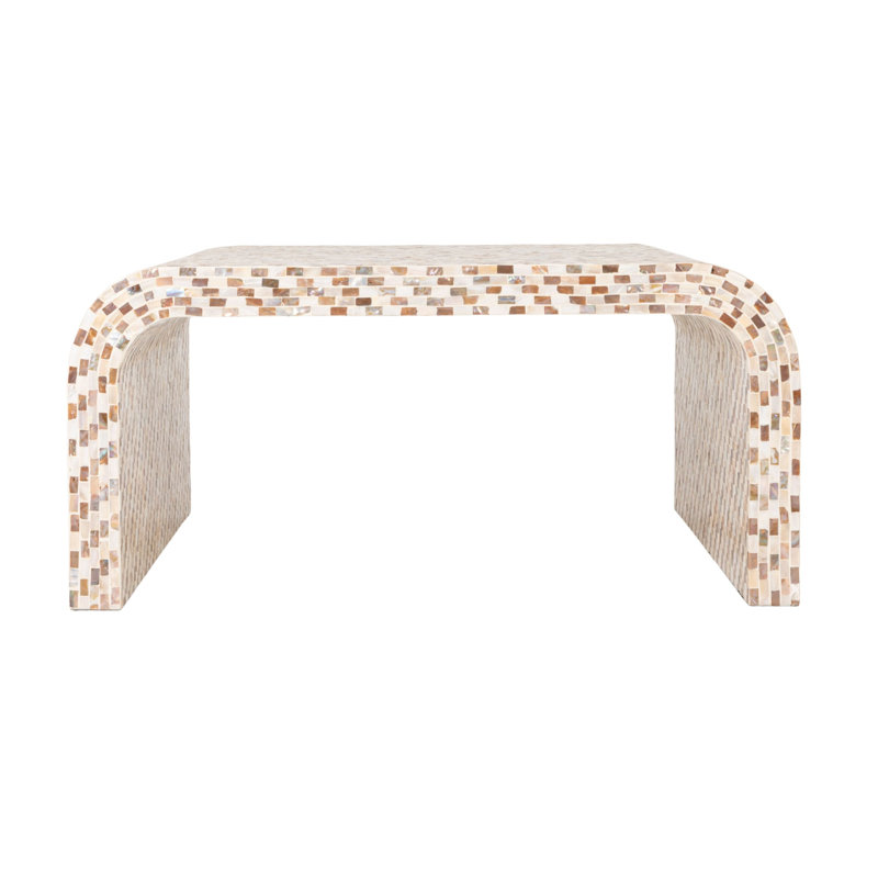 Table basse Ventura en nacre, Brun