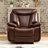 Madeira 40" Wide Modern Breathable Leather Power Recliner with Durable Diamond Stitching & USB-1677100330