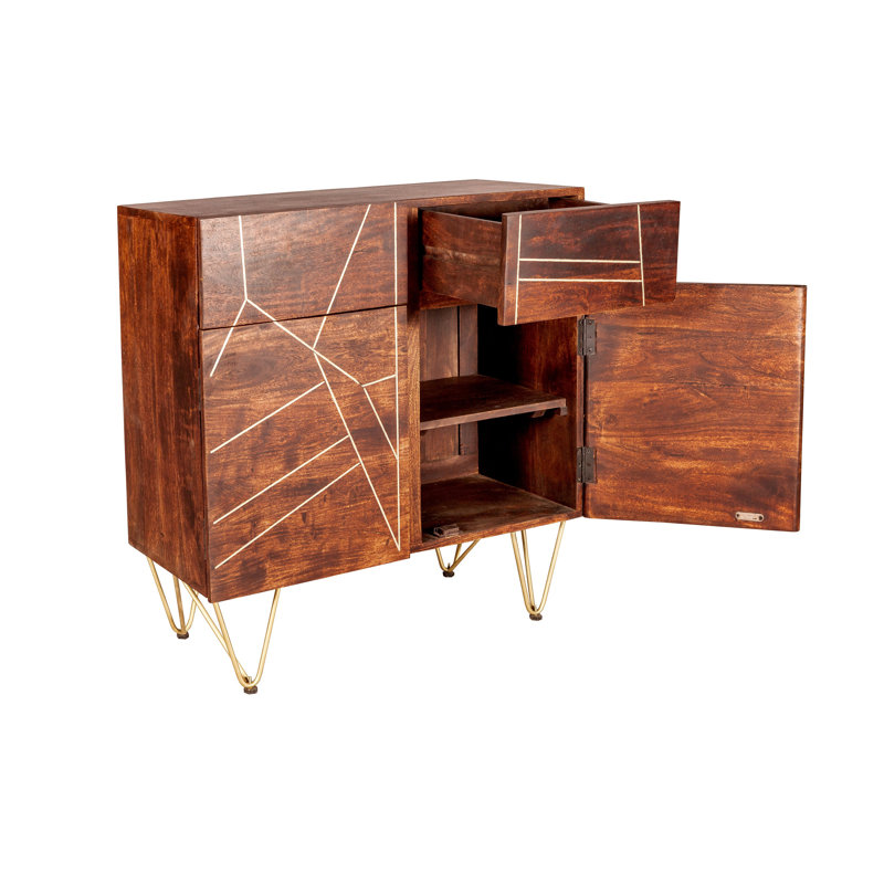 Roosevelt 90cm Sideboard, Dark Walnut