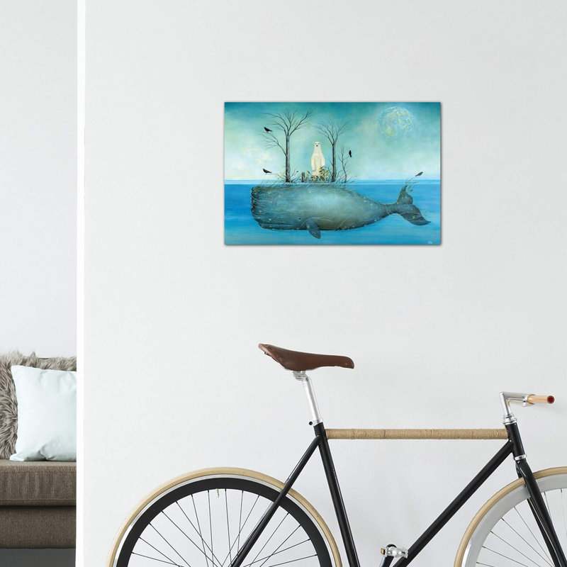 «The Island» par Neil Thompson - impression d'art graphique, Toile tendue, H 18 po x l 26 po x P 1,5 po