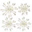 4 pièces de décorations murales en cristal strass 3D en métal Starburst pour salon, bureau, chambre à coucher-1071136295