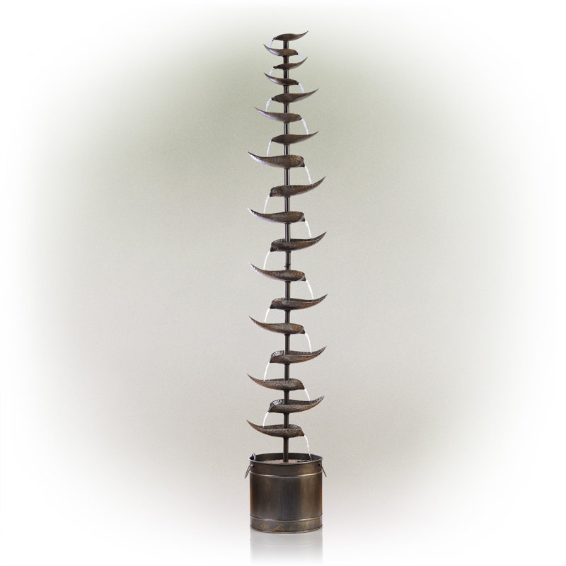 Outdoor Metal Cascade Fountain