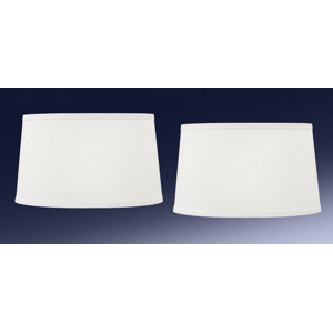 10" H x 17" W Linen Drum Lamp Shade ( Spider )