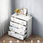 Commode 4 tiroirs l 29,5 po, commode en bois avec tiroirs pour chambre à coucher, placard et salon (ensemble de 2)-882235696