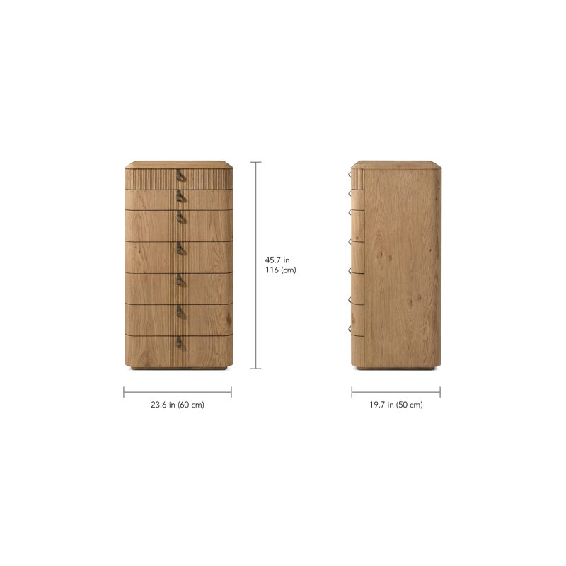 Vienna Tall Dresser, Natural