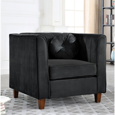 Berton Velvet Armchair