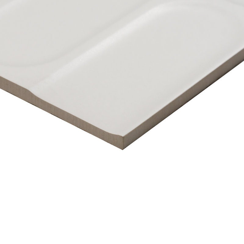 Biscotti  12" x 24" Fishscale 3D Italian Wall Tile, White