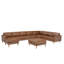 Canapé modulaire de coin avec repose-pieds de 173,5 po Alesja-2056910847