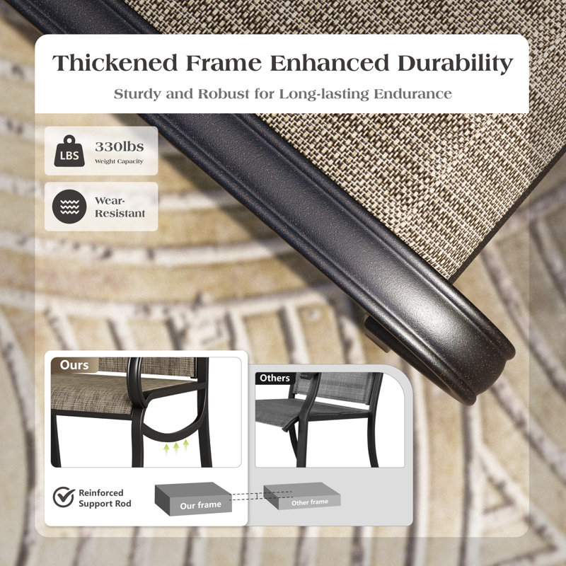 2 chaises de patio pour l'extérieur