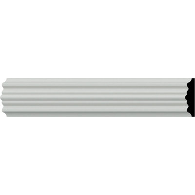 2"H x 1/2"P x 94 1/2"L Victorian Chair Rail (12-Pack)