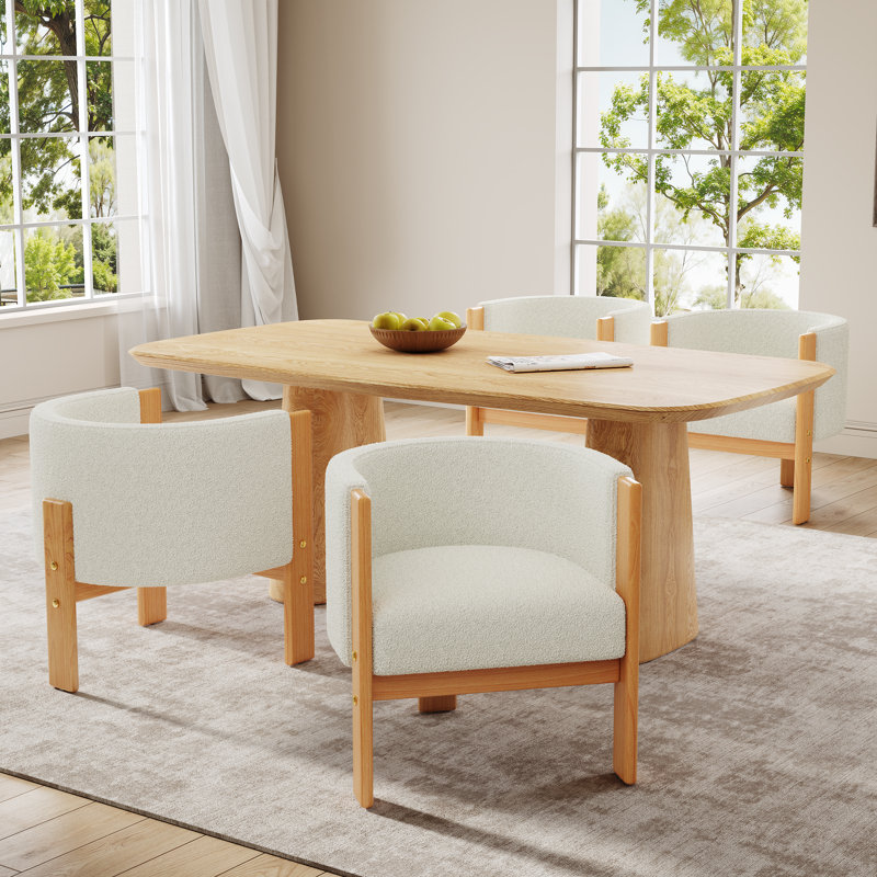 Chaise de salle à manger rembourrée Nora