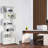 72'' H X 27.5'' W Niklaus Geometric Storage Bookcase-1212021299
