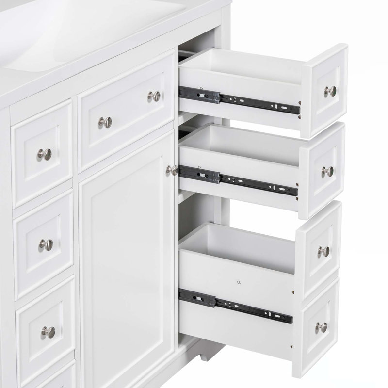 Meuble-lavabo 36 po avec lavabo, Blanc