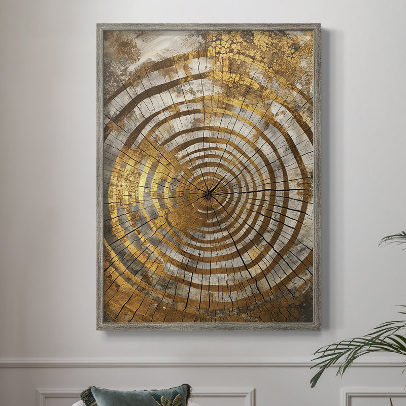 Reproduction encadrée ABSTRACT Series Cxxxi - bois massif, H 21 po x l 17 po