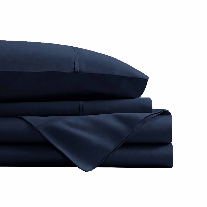 Ensemble de draps 4 pièces Swift Home Smart, Ensemble de draps pour lit double, Marine