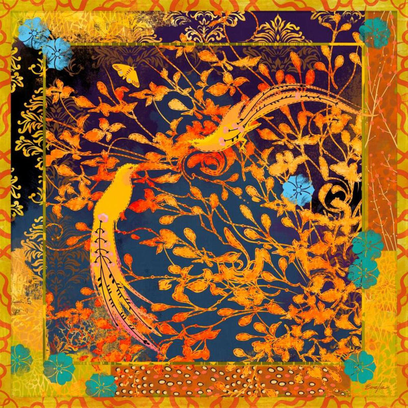 Bungalow Bungalow Rose Evelia Designs, reproduction d'art sur toile tendue: La Boheme Tapisserie I, H 36 po x l 36 po