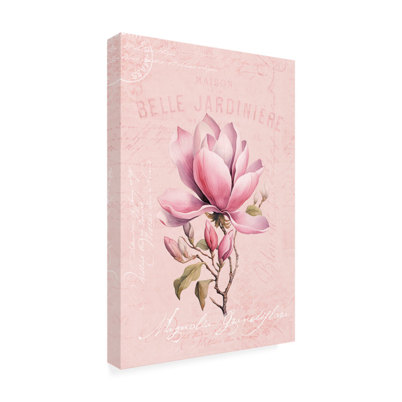 Magnolia rose n ° 2, H 19 po x l 12 po x P 2 po