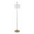 Puck 63" Contemporary Metal Floor Lamp With Linen Shade From Grandview Gallery-118634498