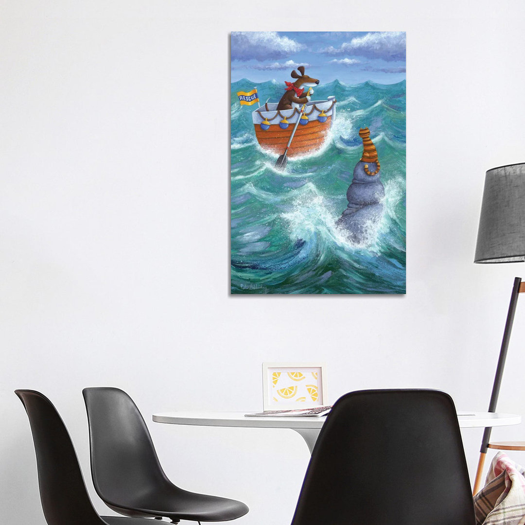 To The Rescue by Peter Adderley - Wrapped Canvas Gallery-Wrapped Canvas Giclée