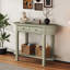 Console élégante et élégante avec un design incurvé et un vernis lisse pour les entrées, les salons et les couloirs-502096128