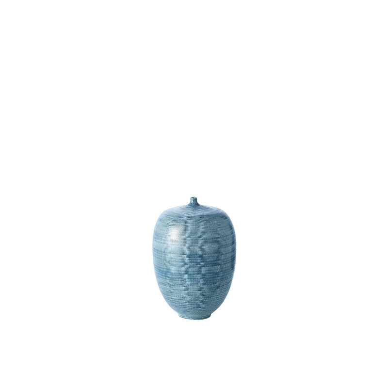 Fat Bottle-Sea Blue, 11" H x 7.75" W x 7.75" D