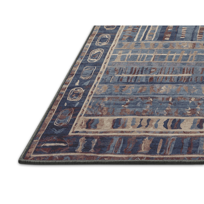 Tapis gris soyeux et moelleux, Rond 7 pi