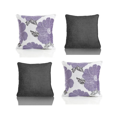 Darionte Poppy Chenille Cushion Cover with Filler Pad