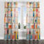 Avelene - Rideau abstrait en velours Mid-Century avec œillets - 1 panneau-1284834193-1285042298