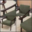 Fauteuil à dossier haut d'inspiration médiévale moderne-677280714