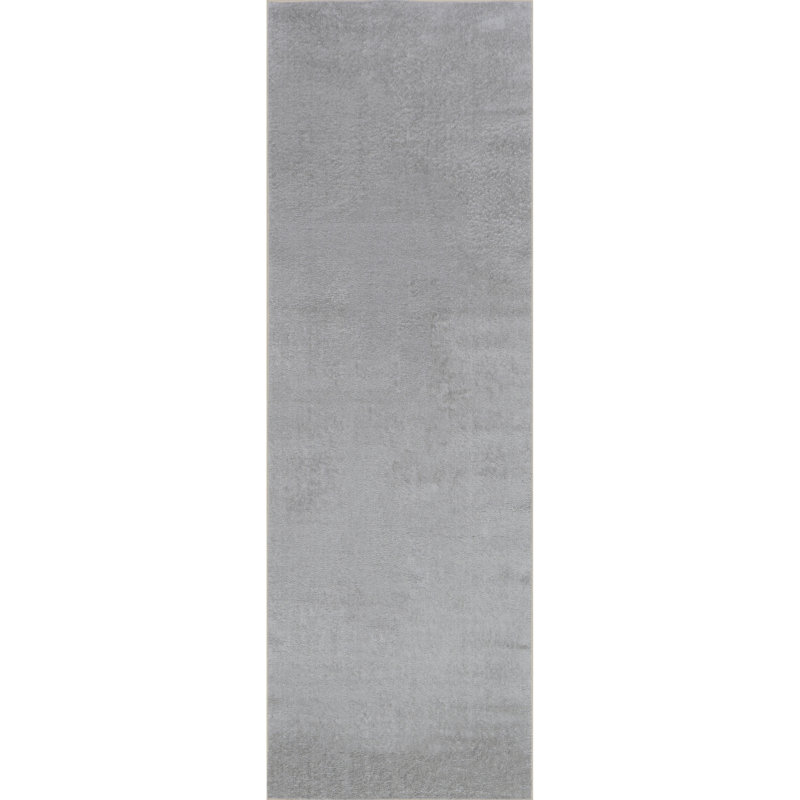 Argelia Solid Machine Washable Area Rug, Runner 2'6" x 8'