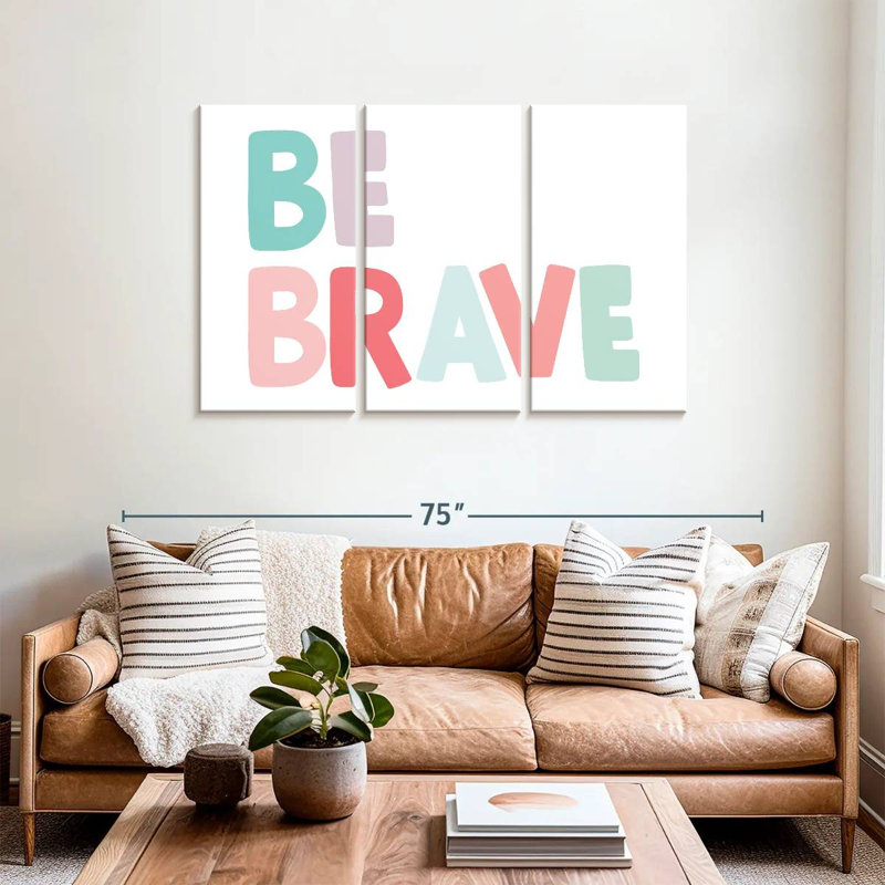 Imprimé Tergel Be Brave, H 36 po x l 57 po