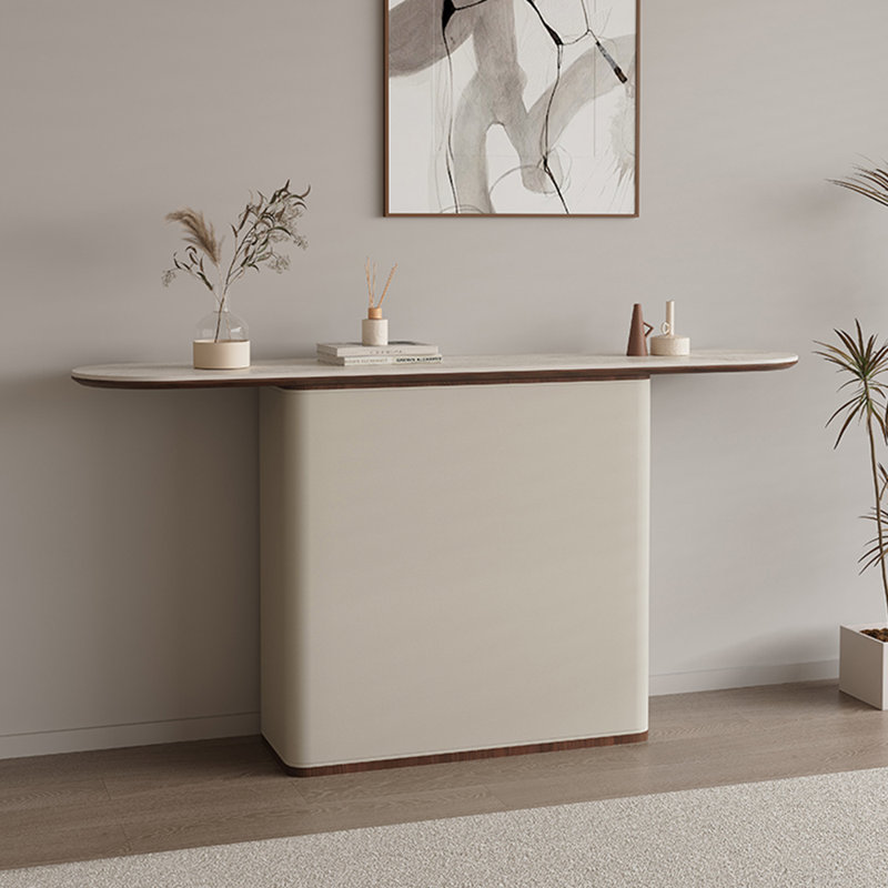 Console minimaliste de style italien, H 33,5 po x l 55,1 po x P 13,8 po