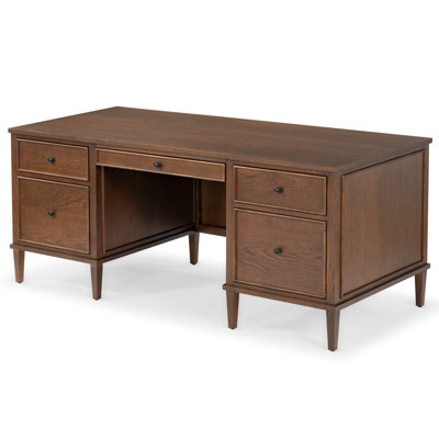 Nantwich 5 Drawer Wood Desk