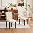 Faux Leather Upholstered Dining Chairs Side Chair with Wood Leg-704175641-672307018
