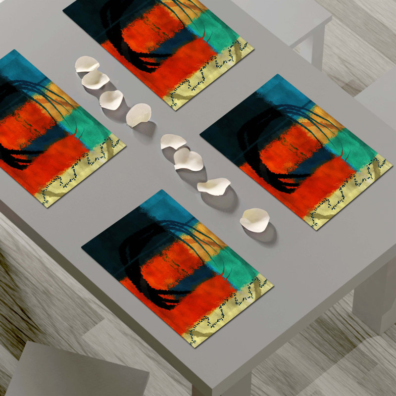 Napperon abstrait en polyester