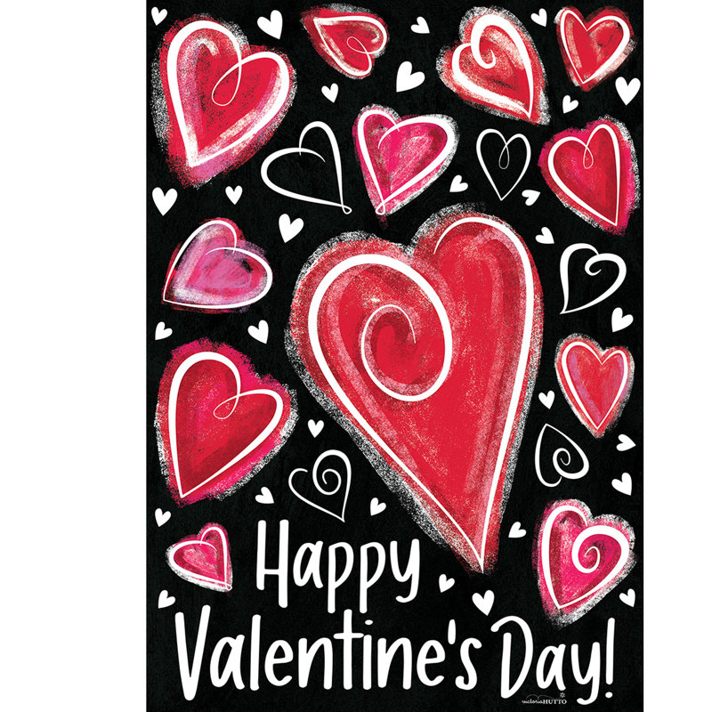 Drapeau de la Saint-Valentin, Saint-Valentin en noir et rose