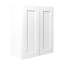 Armoire murale blanche en bois massif pour la cuisine, la salle de bain, la buanderie, 2 tablettes réglables à portes, charnières à fermeture douce, facile à assembler, garage en caoutchouc de l 24 po x P 36 po, rangement de bureau, réglable, propre