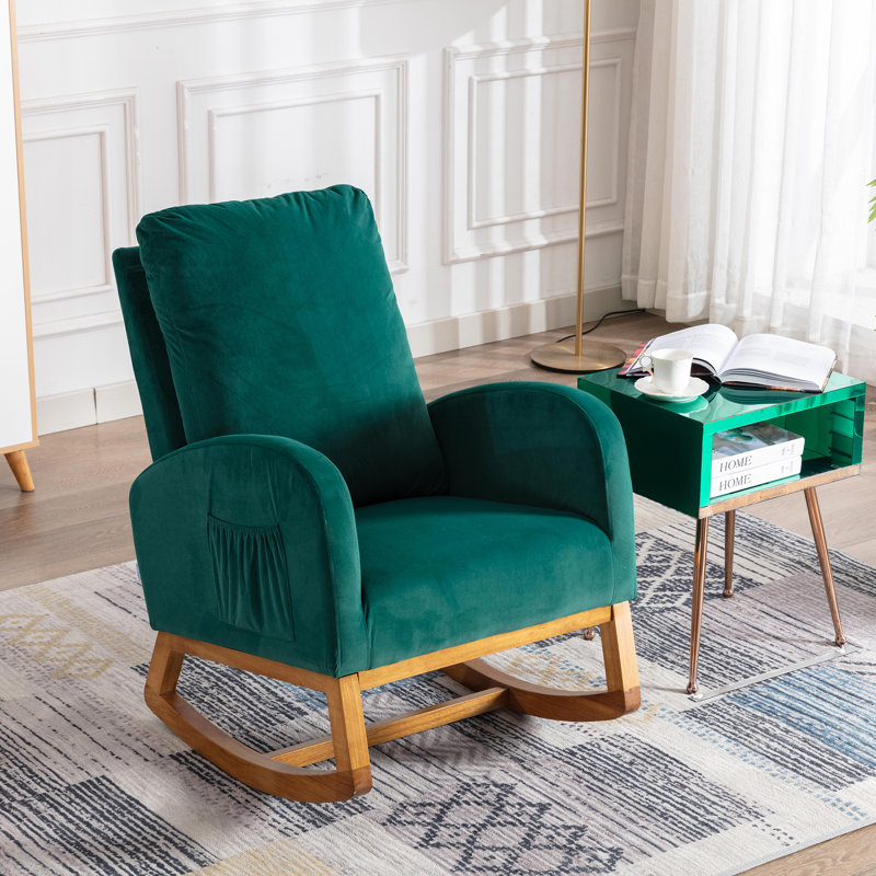 Chaise berçante Carriana, Vert