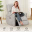 Fauteuil inclinable électrique pivotant rembourré Hjalti-106891552