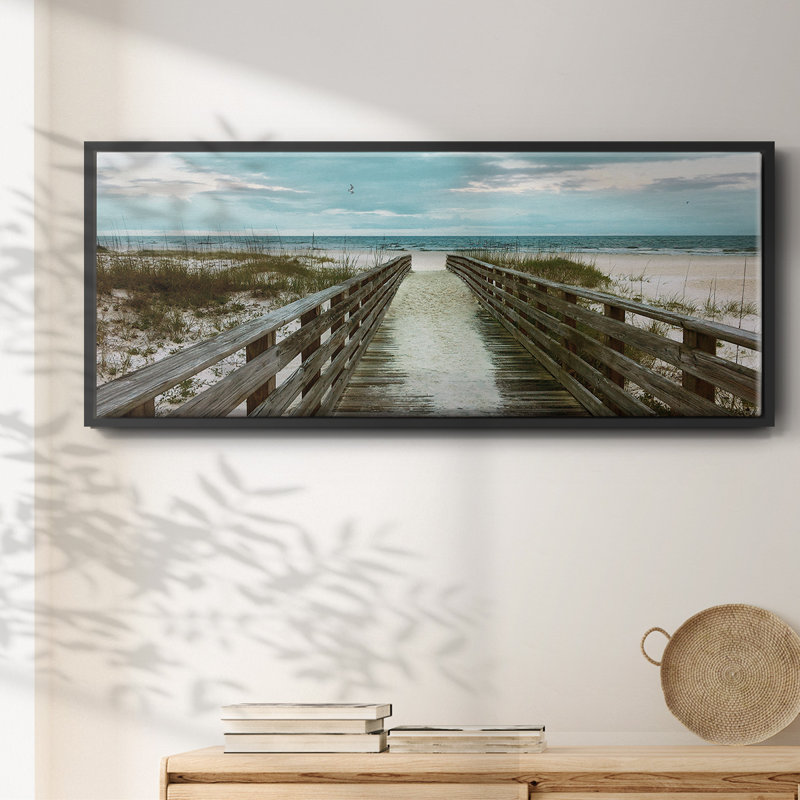 Happy Place- Framed Canvas, 24" H x 60" W
