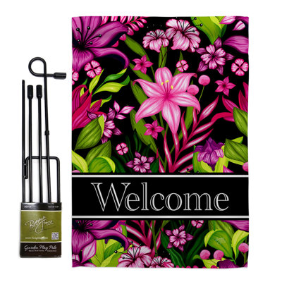 Ibhidh Double Sided 18.5'' H x 13'' W Polyester Flag Set