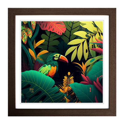 Jungle Graphic Art - Framed Print