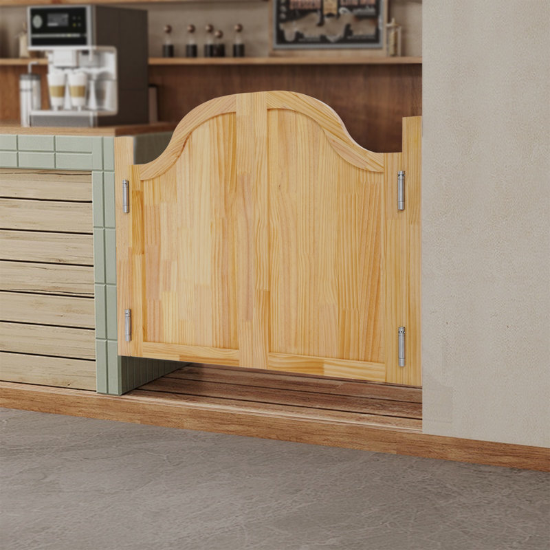 Double cloison en bois massif, 39.47" x 31.49", Log Color