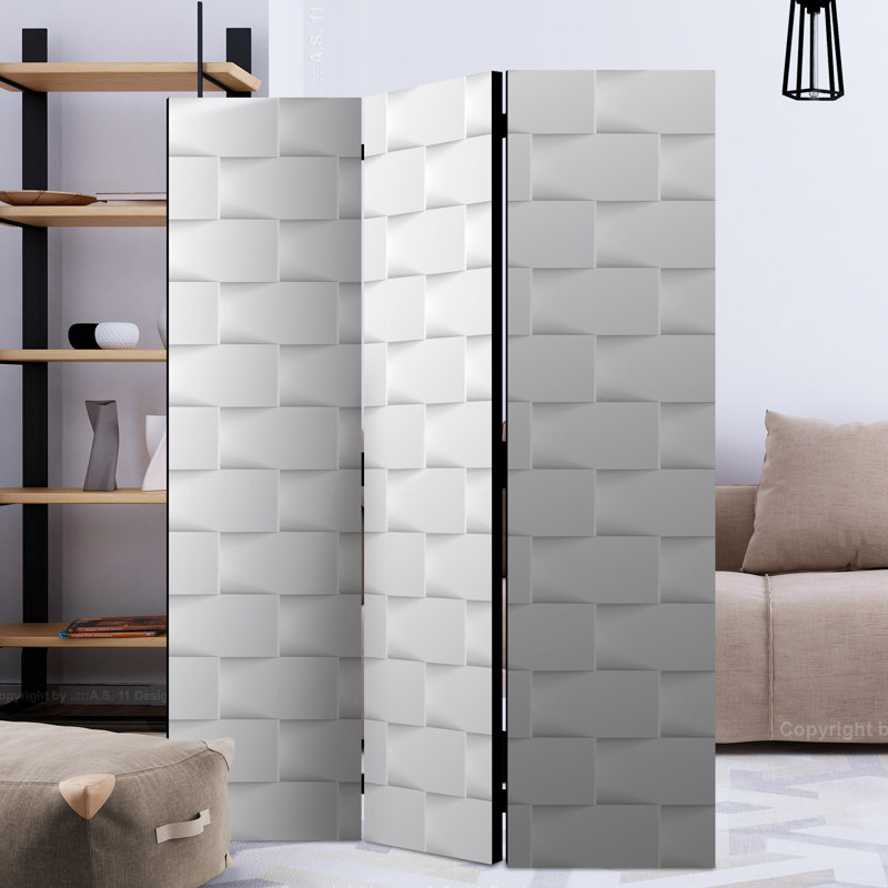 Khajag 172cm H Folding Room Divider, 3