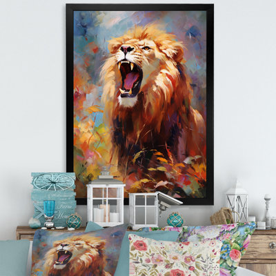 Lion impressioniste sérénade impressionniste - impression